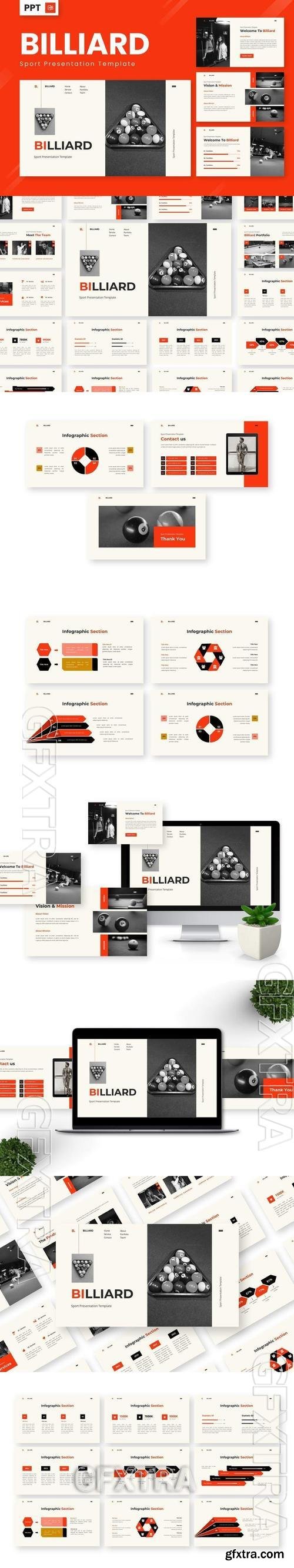 Billiard - Sport Powerpoint Templates 34ET7GV