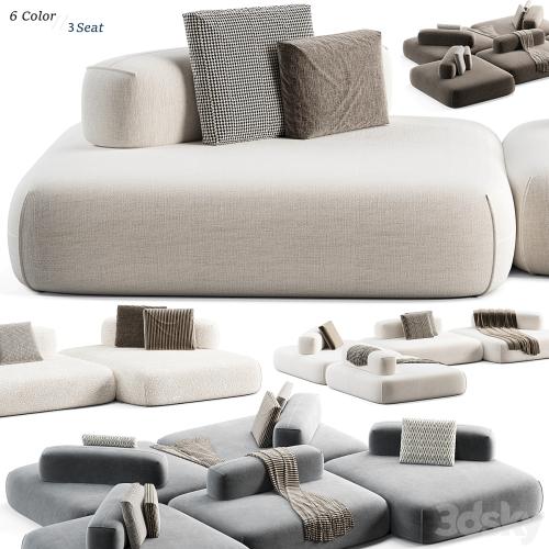 Modular sofa Flow Plus by Aatom