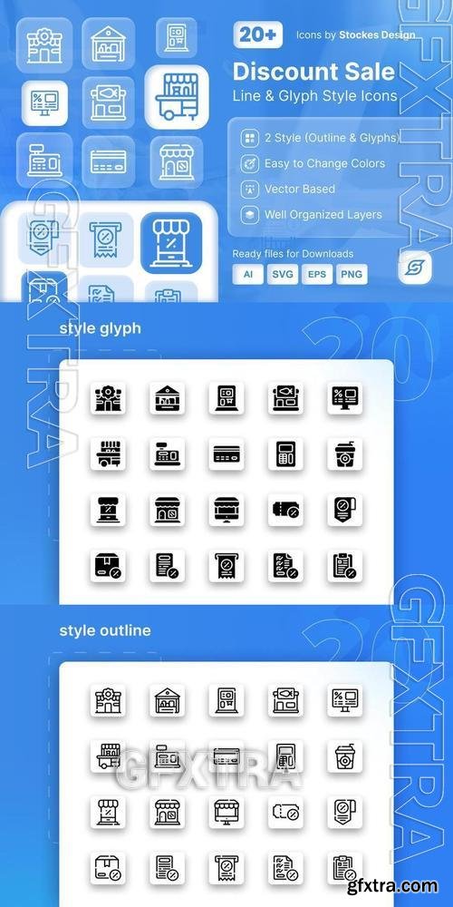 Discount Sale Icons Pack CKFH79F