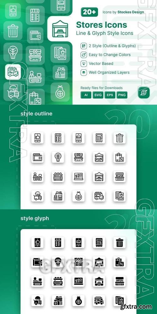 Store icons Pack 63JWG9G