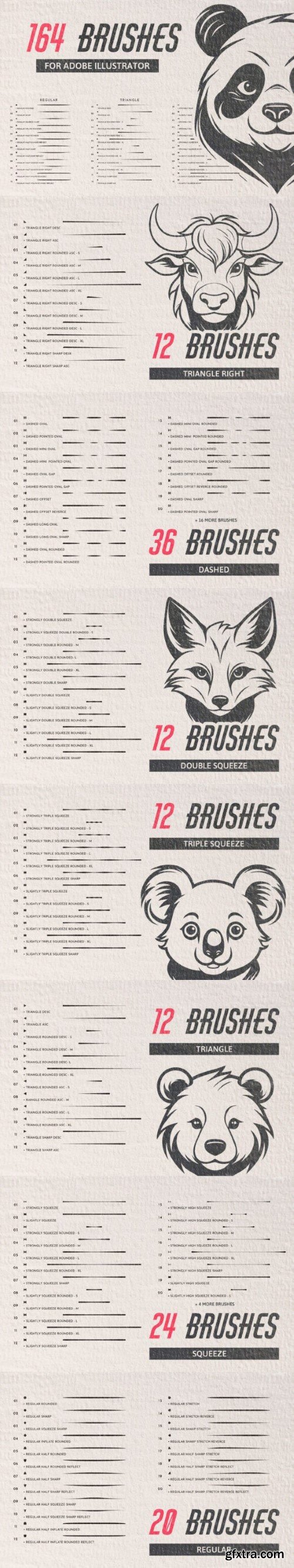 164 Cartoon Brushes | Adobe Illustrator