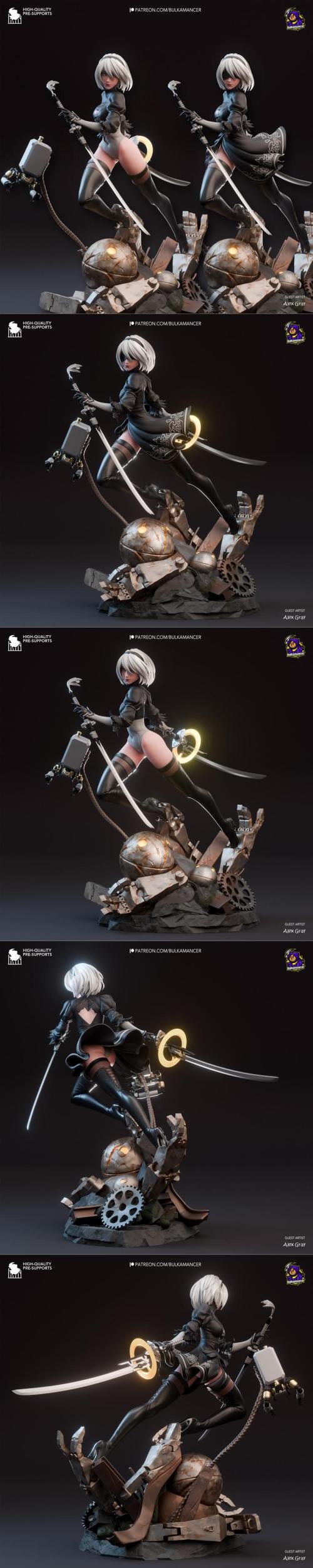 Bulkamancer Sculpts – 2B Nier Automata – 3D Print Model STL