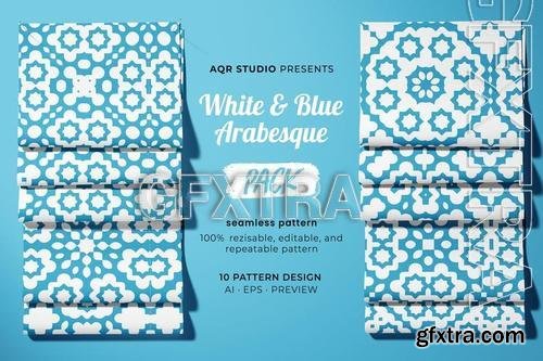 White & Blue - Seamless Pattern ES6LZ42