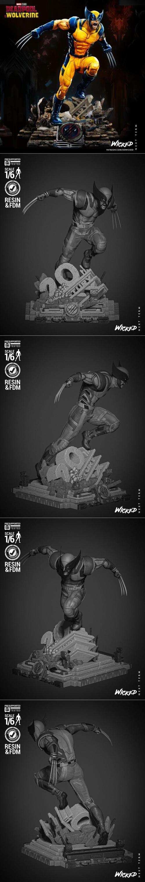 WICKED – Wolverine 2024 Sculpture – 3D Print Model STL