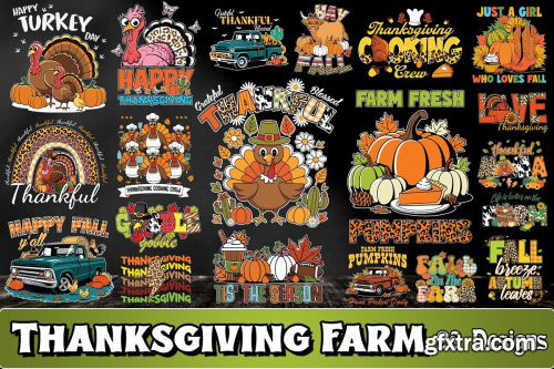 CreativeFabrica  - Thanksgiving Farm SVG Bundle