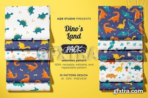 Dino_s Land - Seamless Pattern FNNDN7B