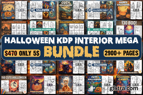 CreativeFabrica  - Halloween KDP Interior Mega Bundle 1