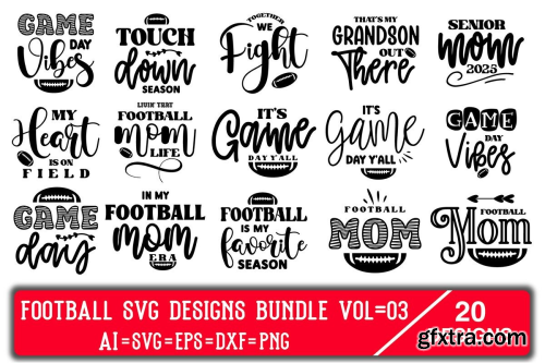 CreativeFabrica  - Football SVG Designs Bundle Vol=03