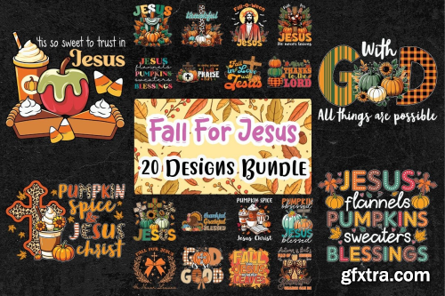 CreativeFabrica  - Fall for Jesus SVG Bundle