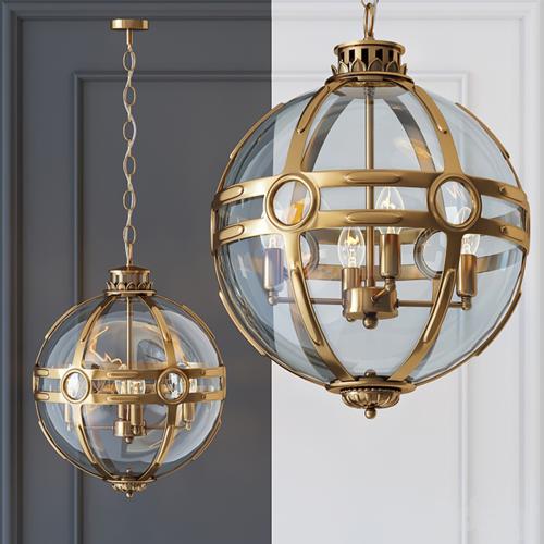 Chandelier Eichholtz Lantern Hagerty Brass