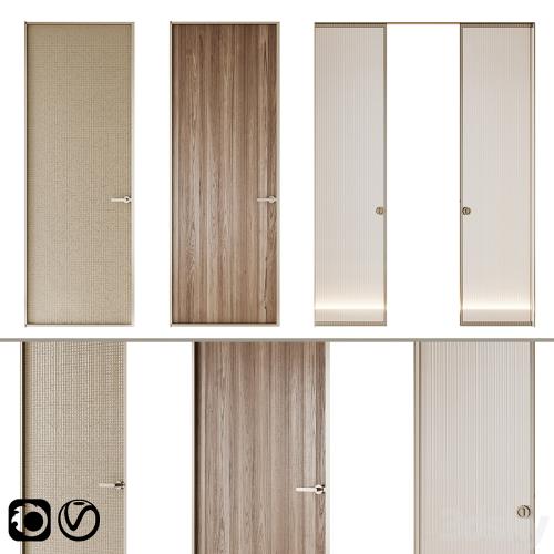 Aladin Swing Mono and Pocket door by Glas Italia set 02