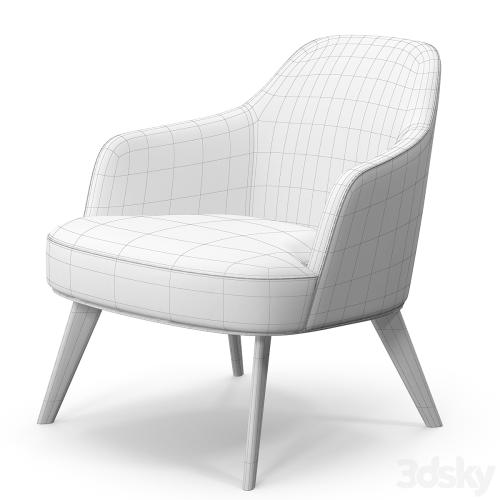 Poliform Jane armchair metal base