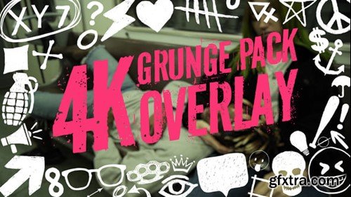 Videohive Grunge Pack Overlay 4K 54610428