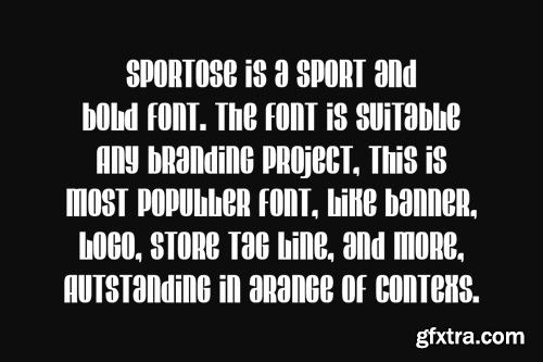 Sportose - Gym Sport & Tall Font L6E4M9M