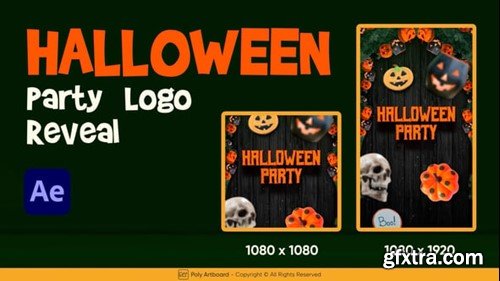 Videohive Halloween Party Logo Reveal For After Effects 54612849