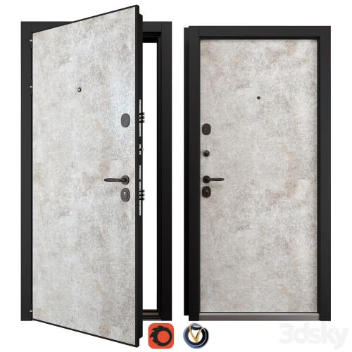 Entrance metal door Newest NT HPL 1 (Holz)