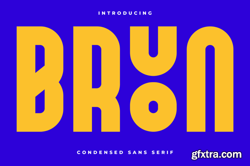 Bruon Condensed Sans Font HDVE8DS