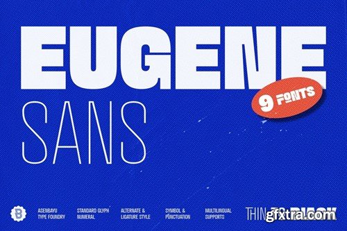 Eugene Sans - Modern Grotesque Sans Serif Font 2F689DX