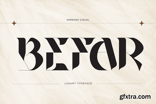 Befar Luxury- Branding Logo Font FDTRAQS