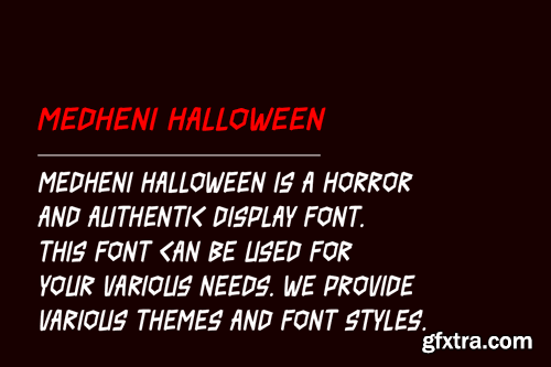 Medheni Halloween - Horror & Bloody Font RWT5NSE