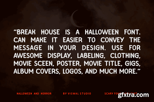 Break House - Halloween & Horror Font LX7G6MP