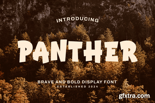 Panther - Fun Display Font KHXFZX8