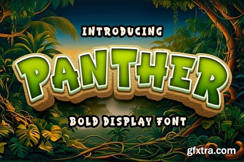 Panther - Fun Display Font KHXFZX8