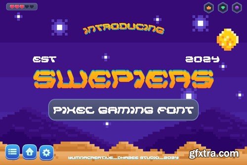 Swepiers - Pixel Gaming Font 278AWSF