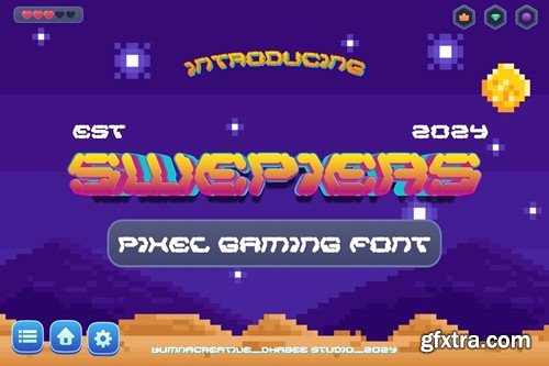 Swepiers - Pixel Gaming Font 278AWSF