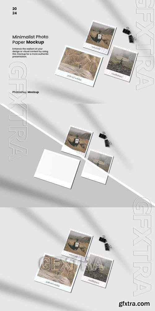 Minimalist Photo Paper Mockup C5TB7J6