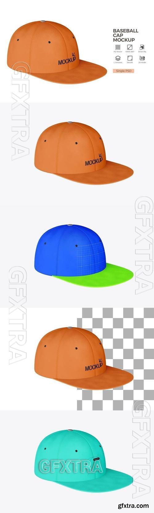 Snapback Cap Mockup N2CD9ES