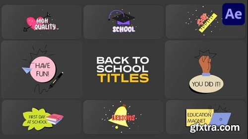 Videohive School Life Titles for After Effects 54630878