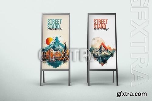 Street Stand Mockup / Poster 8X5BFUU