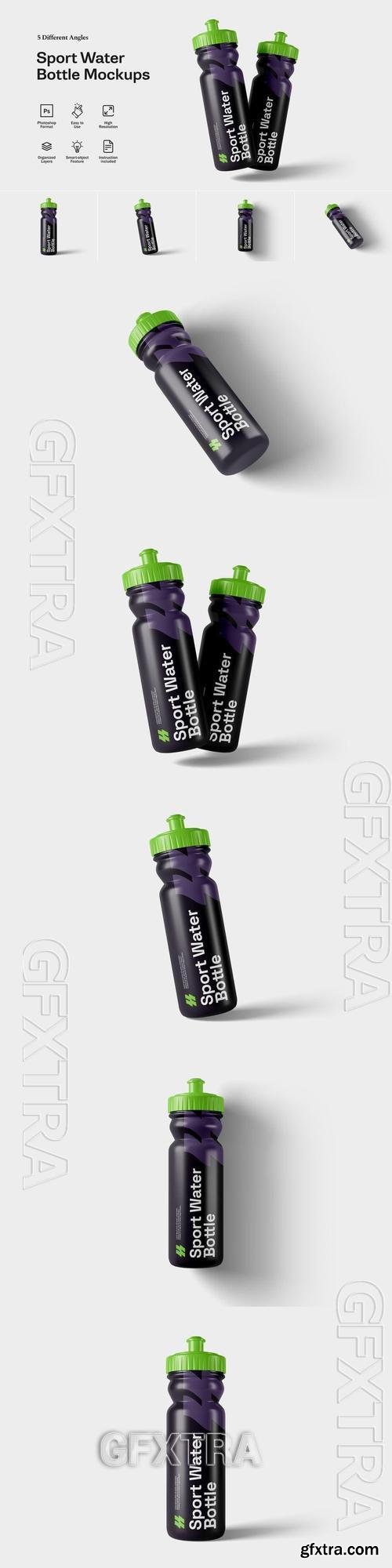 Sport Water Bottle Mockups TCUP3X3