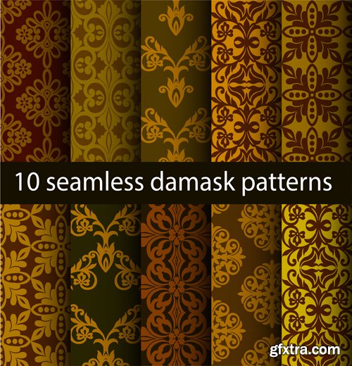 Seamless textures, patterns, ornaments in vector vol 4