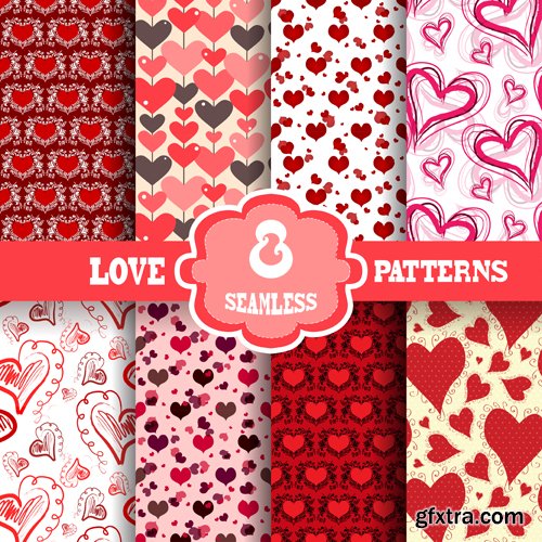 Seamless textures, patterns, ornaments in vector vol 10