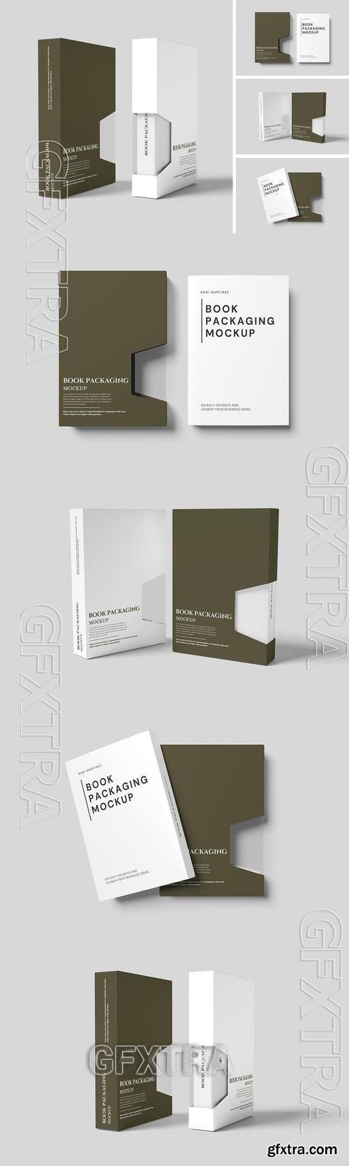 Book Packaging Mockup PVE98CE