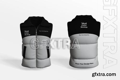 Vest Puffer Mockup 7UA52QV