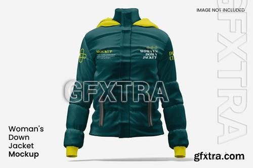 Womans Down Jacket Mockup CHSQXNS