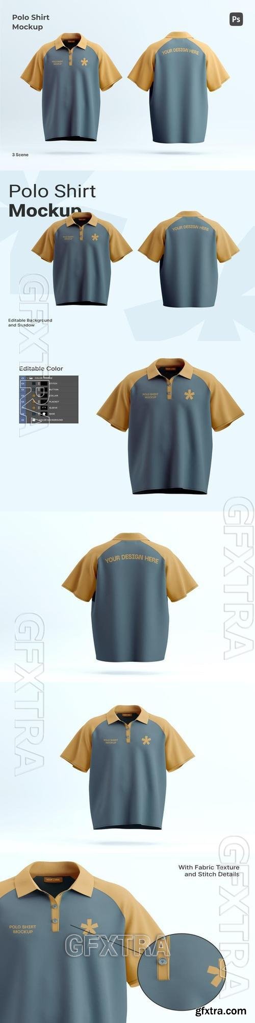 Polo Shirt Mockup VYA99E5