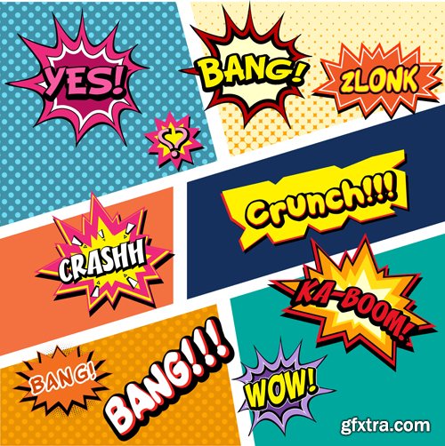 Comic vector elements vol 13