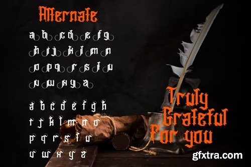 Heavier Crowns - Display Blackletter Font LU6BDS5