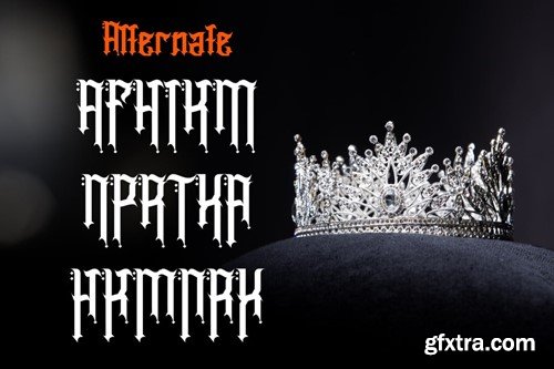 Heavier Crowns - Display Blackletter Font LU6BDS5