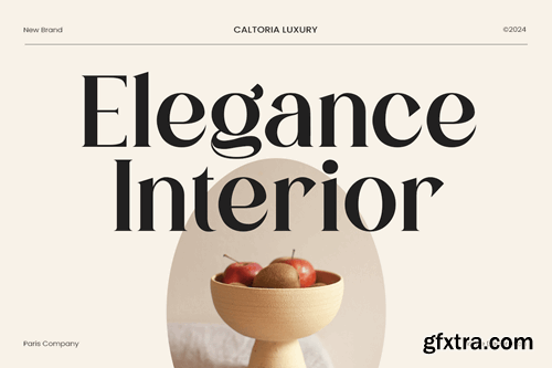 Caltoria Luxury Modern Clean Display Serif Font QFZX28T