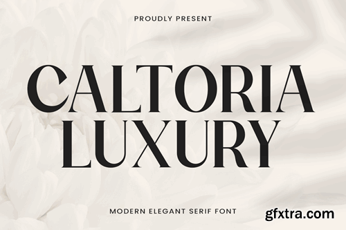 Caltoria Luxury Modern Clean Display Serif Font QFZX28T