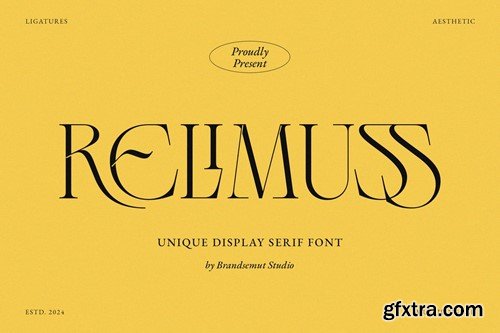 Relimuss - Unique Display Serif Font ZFTU9K3