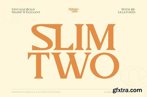 Slimtwo Vintage Bold, Sharp & Elegant Serif QPYB4Y6