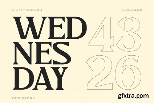 Slimtwo Vintage Bold, Sharp & Elegant Serif QPYB4Y6