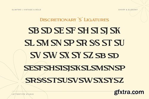 Slimtwo Vintage Bold, Sharp & Elegant Serif QPYB4Y6