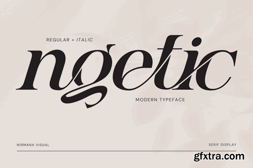 Ngetic Modern - Branding Logo Font HDWELM6